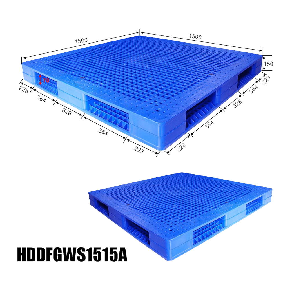 Gitter stapelbare Kunststoffpaletten Blaue Kunststoffpaletten