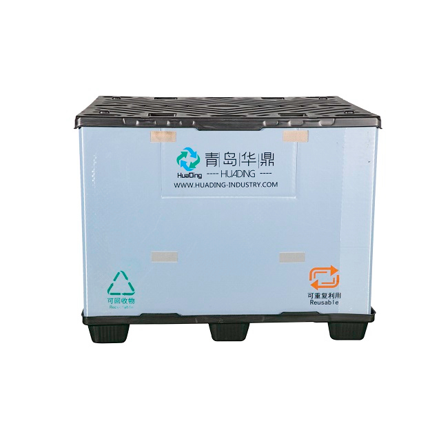 Recycelbarer, faltbarer Kunststoff-Paletten-Hüllen-Großbehälter