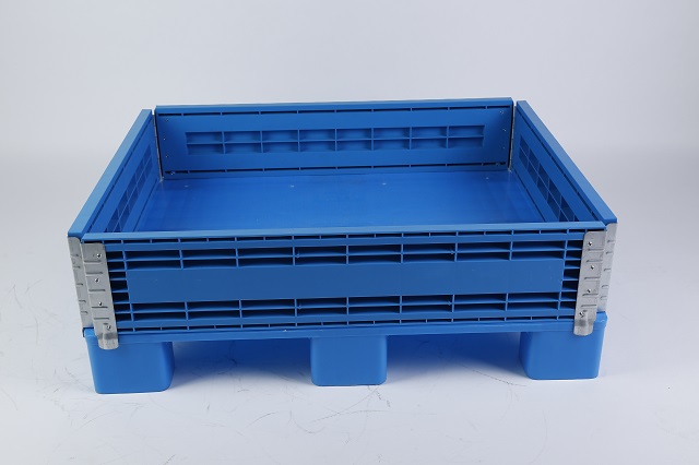 Starrer, stapelbarer, zusammenklappbarer Kunststoff-Palettenrahmen-Packbehälter