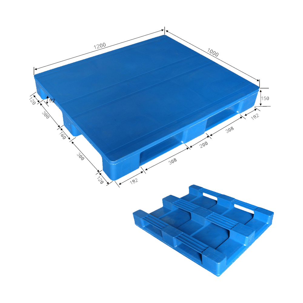 HD3RCWS1210M Hochleistungs-Kunststoffpaletten mit flacher Oberseite nach britischem Standard