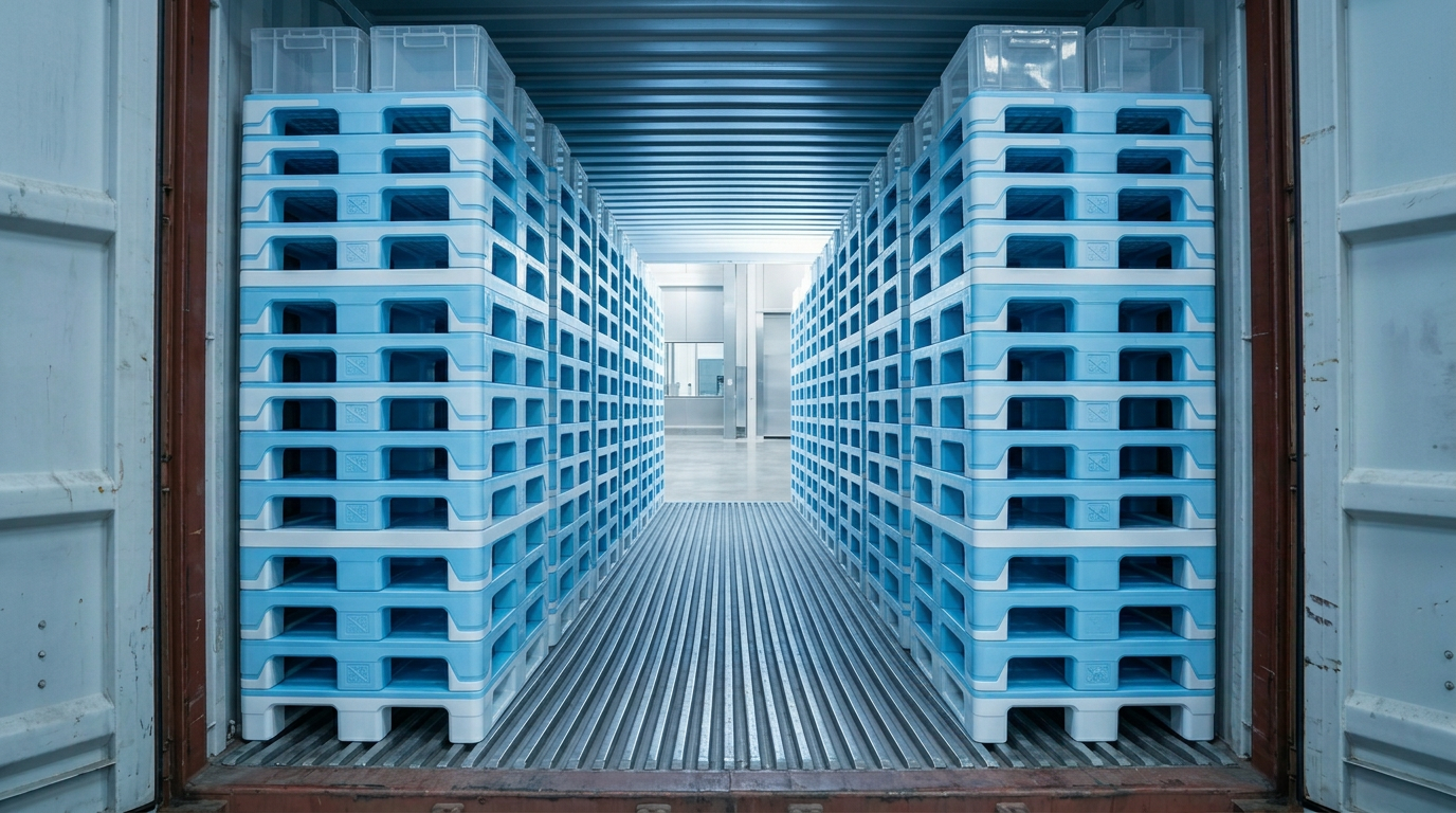 Wie standardisierte Kunststoffpaletten die Gesamtlogistikkosten senken 
