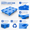 HD9FCAN1208 Nestbare Kunststoffpalette