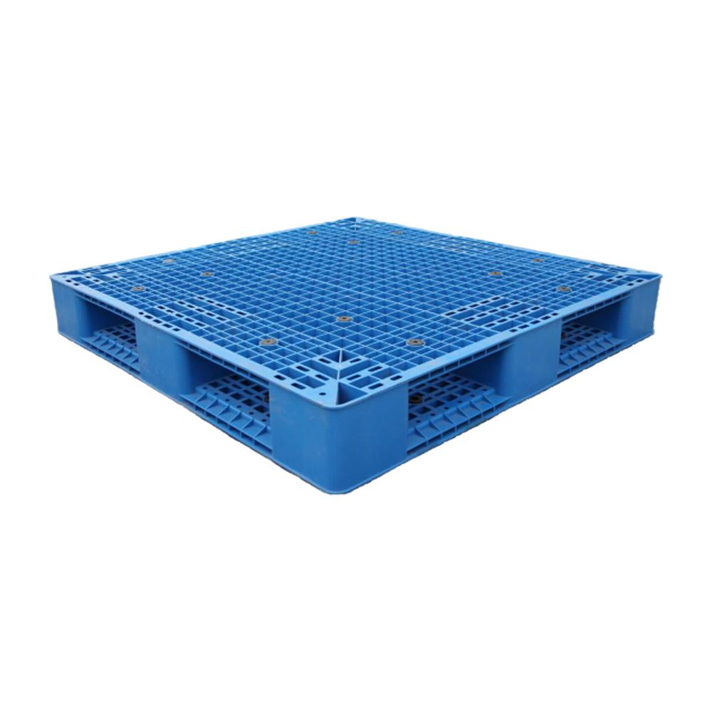 Stapelbare Kunststoffpalette mit durchgehendem Boden