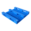 1300 x 1100 blaue HDPE-Kunststoffpalette mit offenem Deck und drei Läufern