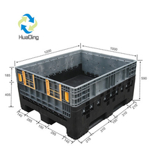 1200*1000*590 Gro&szlig;e zusammenklappbare Kunststoffpalettenbox im neuen Design
