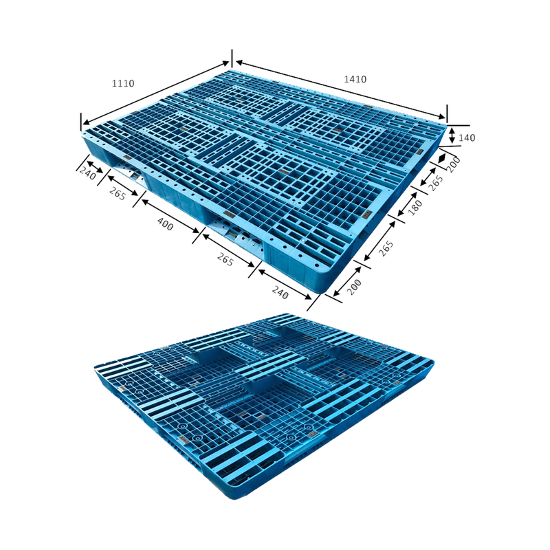 Stapelbare Kunststoffpaletten mit glatter Oberfläche zur Lagerung 