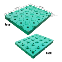 Stapelbare Kunststoffpaletten zur Aufbewahrung von 5-Gallonen-Wasserflaschen