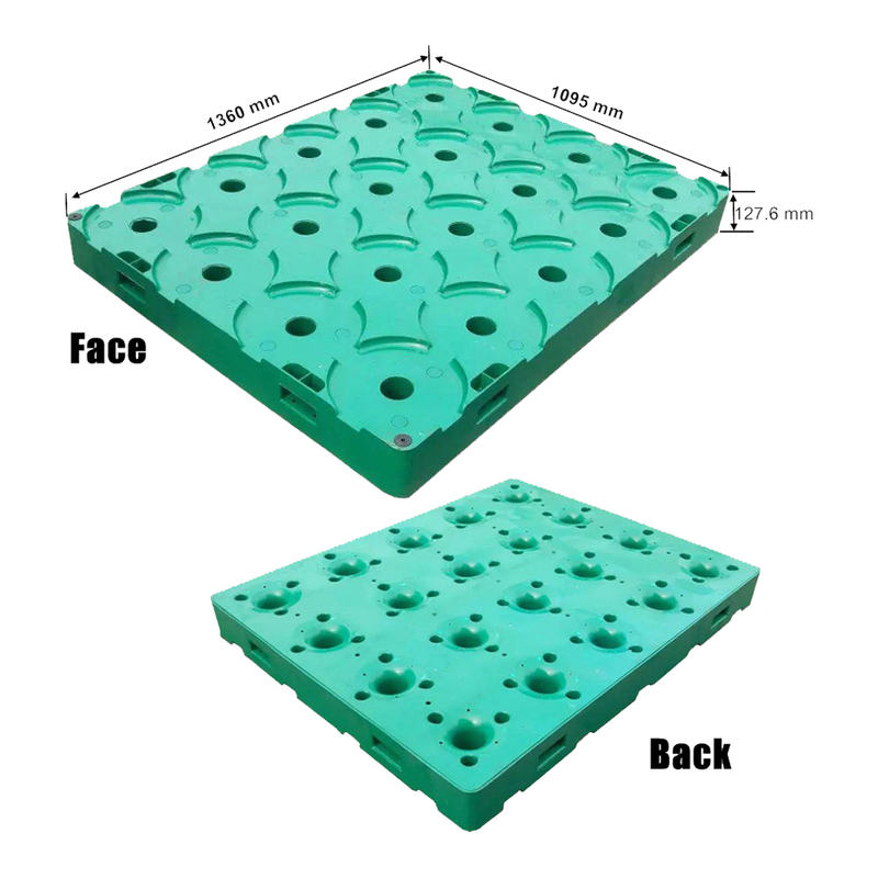 Stapelbare Kunststoffpaletten zur Aufbewahrung von 5-Gallonen-Wasserflaschen
