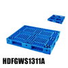 1300 x 1100 recycelte stapelbare Gitterdeck-Kunststoffpalette aus HDPE