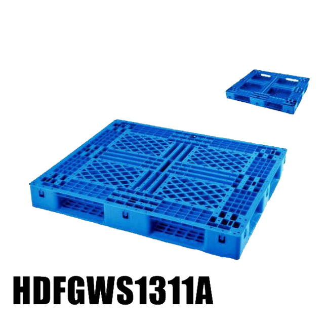 1300 x 1100 recycelte stapelbare Gitterdeck-Kunststoffpalette aus HDPE