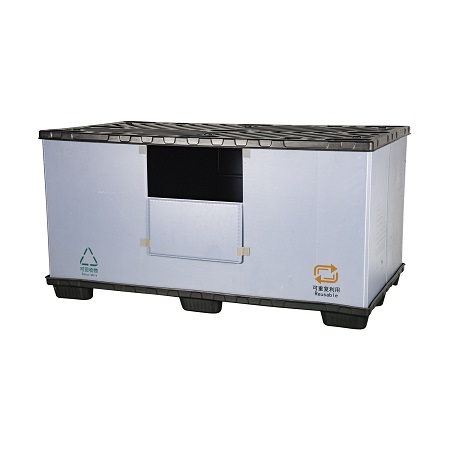 Große zusammenklappbare Kunststoff-Palettenbox zur Aufbewahrung