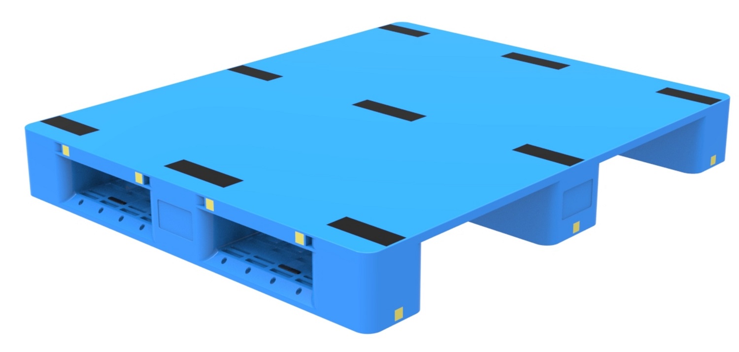 40 x 48 HDPE-Kunststoffpaletten mit rutschfester, fester Oberseite und regalfähiger Oberfläche
