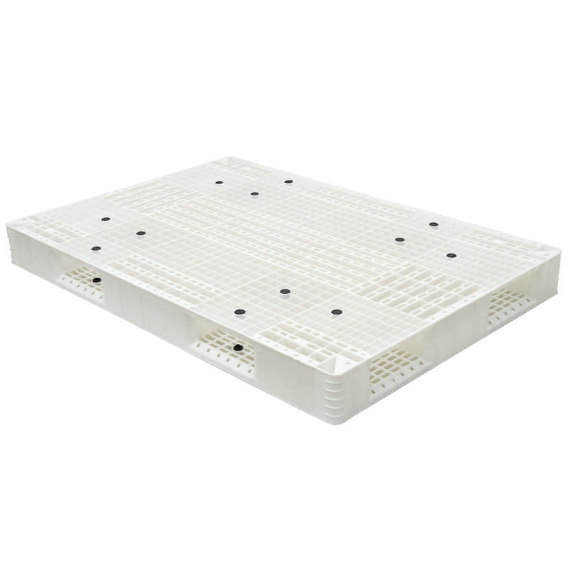Maßgeschneiderte, wendbare, stapelbare Kunststoffpalette aus weißem HDPE-Netz
