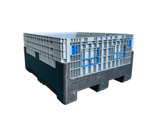 1200 x 1000 x 595 wiederverwendbare, zusammenklappbare Kunststoff-Palettenbox für Massenspeicher