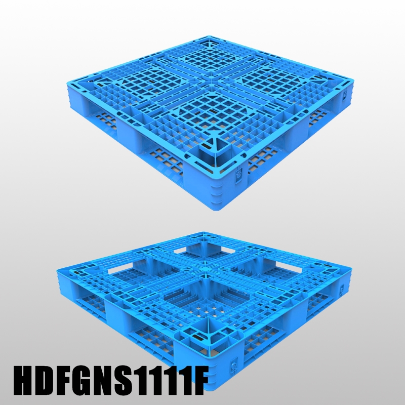 1100x1100 Günstige, leichte, offene Kunststoffpalette zur Lagerung