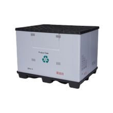 Kundenspezifischer zusammenklappbarer Palettenverpackungsbehälter aus Kunststoff mit Hülle