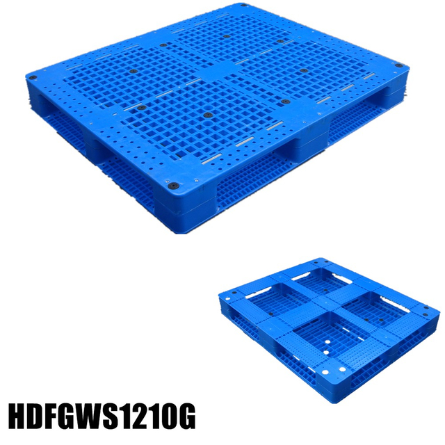 Wiederverwendbare 48 x 40 Standard-PP-Lagerpaletten aus stapelbarem Kunststoff