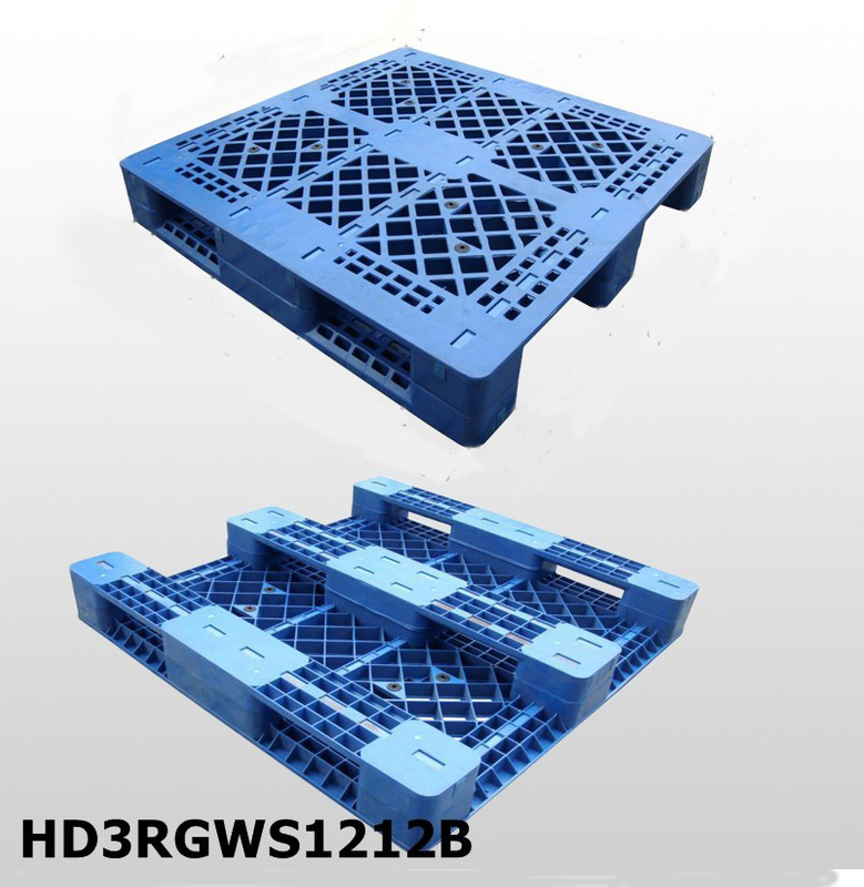 1200*1200 Drei-Läufer-Gitterdeck-HDPE-Kunststoffpalette 