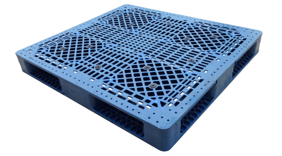 Rechteckige Kunststoffpalette aus Hartplastik 