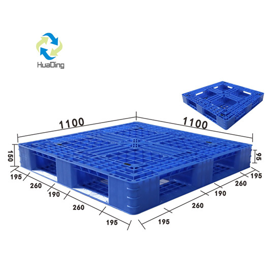 1100*1100 Kunststoffpaletten mit offenem Deck und vollem Umfang für den Export