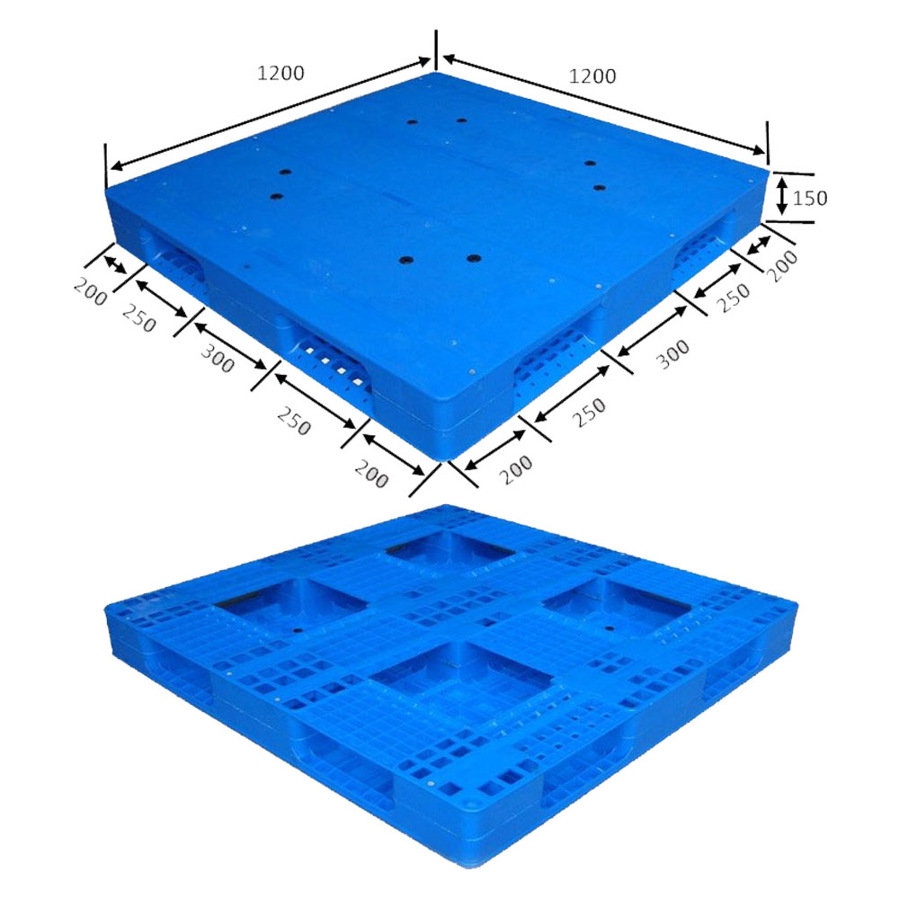 Einseitige Kunststoffpaletten mit glatter Oberfläche für das Lager 