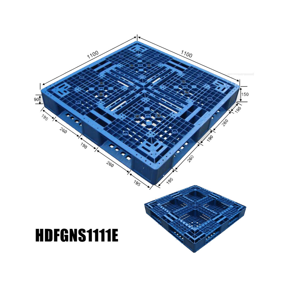 Kunststoffpalette, robuste, stahlverst&auml;rkte Kunststoffpalette