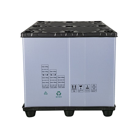 Große zusammenklappbare Kunststoff-Palettenbox zur Aufbewahrung