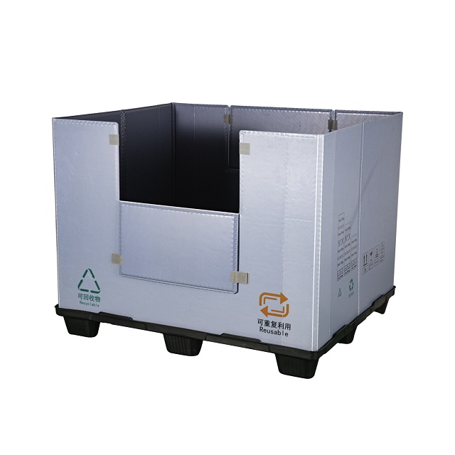 Recycelbarer, faltbarer Kunststoff-Paletten-Hüllen-Großbehälter