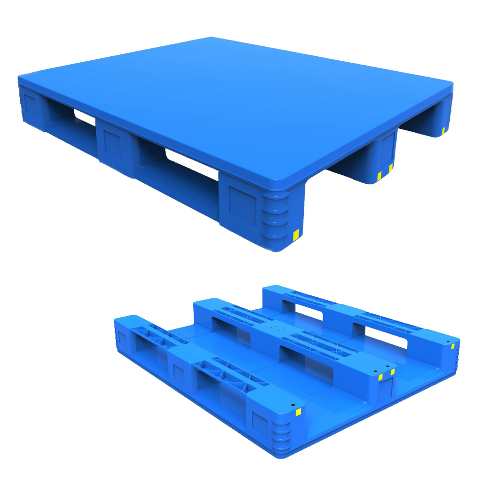 Regalf&auml;hige Kunststoffpaletten mit geschlossenem Deck