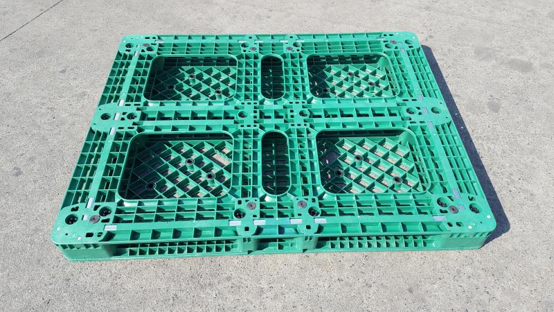 Maßgeschneiderte, spezielle, grüne, stapelbare 4-Wege-Kunststoffpaletten