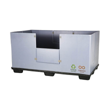 Zusammenklappbarer Palettenverpackungsbehälter aus Kunststoff für die Verpackung von Autoteilen