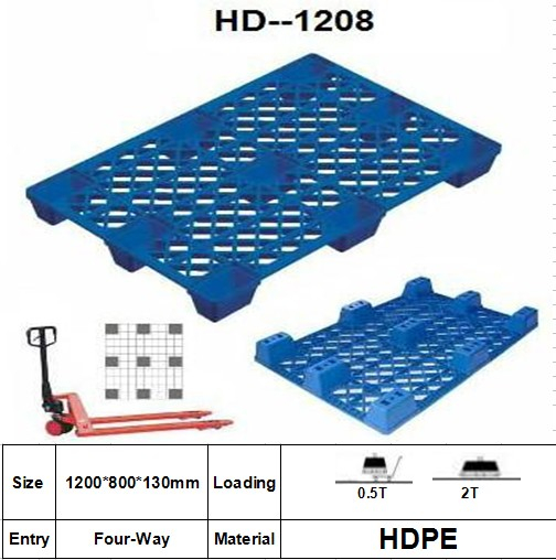 Kunststoffpaletten mit 9-Fuß-Unterstützung. Nestbar. Netz.
