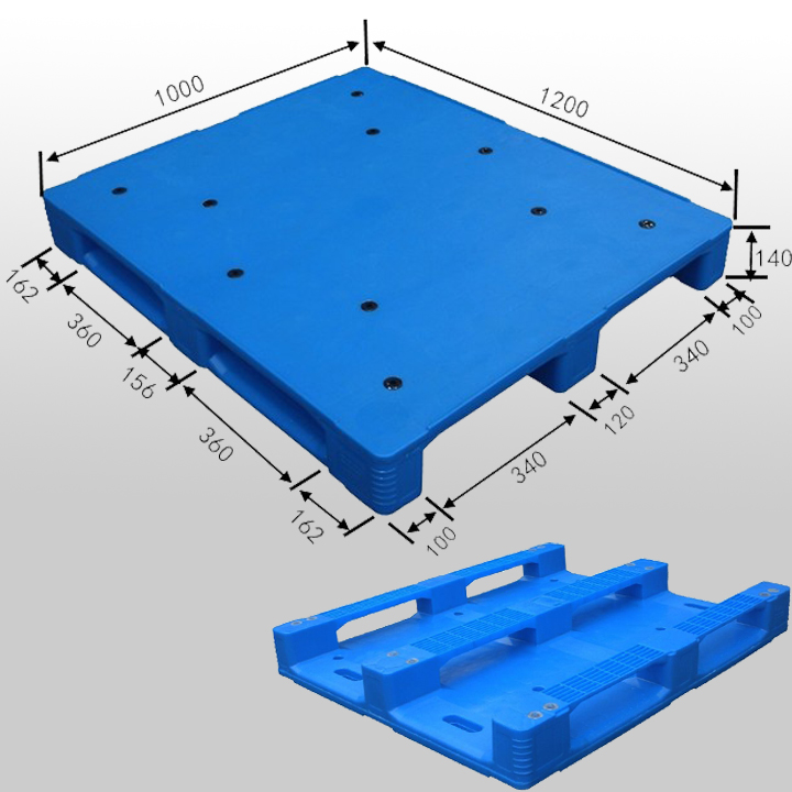 3Runners Closed Deck RFID-Kunststoffpalette. Kunststoffpaletten zur Lagerung