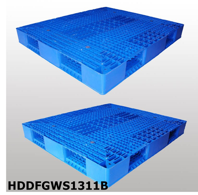Doppelseitige stapelbare Kunststoffpalette L1300*B1100*H150